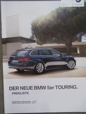 BMW 523i 535i 520d 530d F11 Touring Preisliste März 2010 Pricelist Katalog