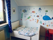 Kinderbett "Sundvik"Ikea mit eine Traumnacht Matratze 80x200cm