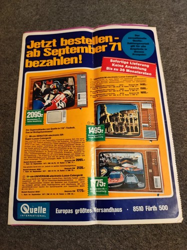 Quelle katalog beilage 1971 - beilage, +