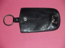 Schlüsseletui Leder Schwarz