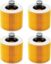 4 Stück WD3 Filter für Kärcher Staubsauger WD3, WD2, WD1, MV3, MV2, A, K, KNT