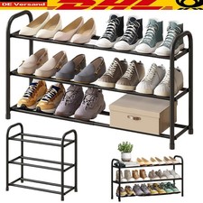 Schuhablage Regal Ausziehbar Teleskop Schuhständer bis 80cm für 12 Paar Schuhe