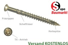 C1 Edelstahl Schrauben für Kapur, Walaba, Douglasie, sibirische/ hemische Lärche