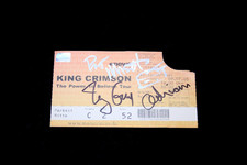 KING CRIMSON - The Power To Believe Tour SIGNED TICKET Gunn Belew Mastelotto