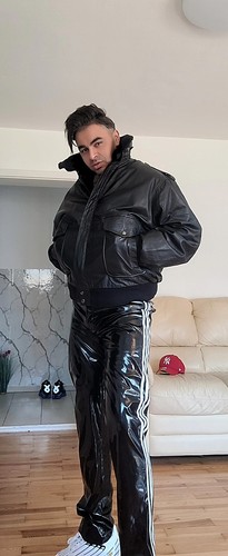 Echtes leder piloten jacke mit - echtes,