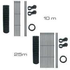 Schweißgitterzaun Komplettset Zaunset Gartenzaun Zaun mit Pfosten Set Anthrazit 