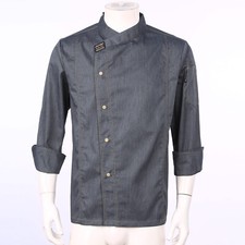 Chef Jacke-für Herren Damen Kurz&Langarm Restaurant Chef Mantel Uniform Kochhemd