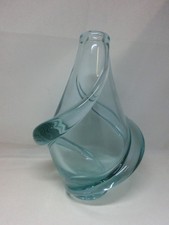 1 schwere Glas Vase