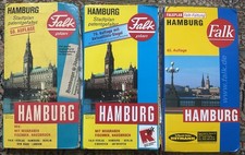 3x Falk City Map Plan de Ville