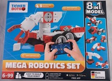 TinkerBots Mega Robotics Set 8in1 Model - Roboter-Baukasten Lernspielzeug