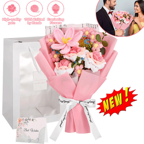 Häkelblumen strauß rosen - häkelblumen,