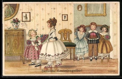 Künstler pauli ebner - künstler-ak,
