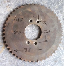 Aufsitzmäher Rasentraktor MTD Ventzki Novotrac 713-0162 KETTENRAD 48 Zähne