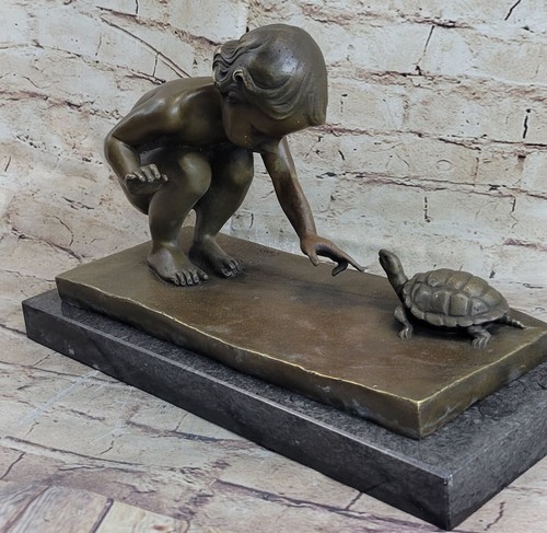 Bronze statue mädchen mit - mädchen,