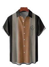 Herren Bowling retro Hemd