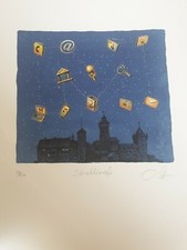 Druck Radierung Anton Atzenhofer"Strahlkraft "signiert Limitiert, Edition 2009