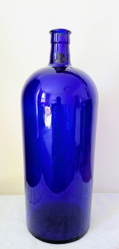 Kobaltblaue apothekerflasche - kobaltblaue,