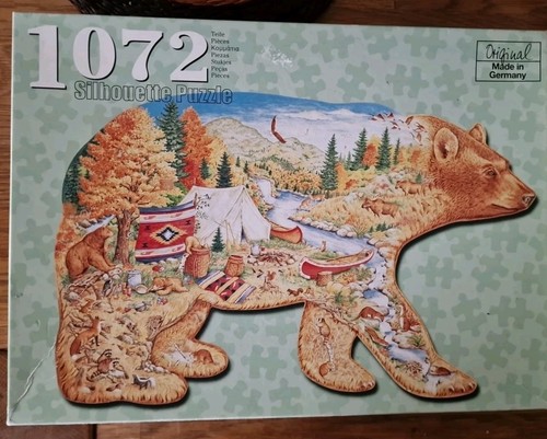 Silhouette shape puzzle bär - silhouette/,