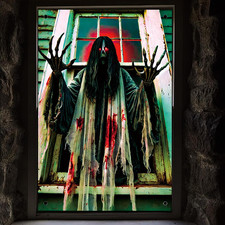 Halloween Deko Fensterbilder Horror Vorhang Karneval Innen