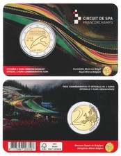 BELGIEN 2 EURO RENNSTRECKE SPA-FRANCORCHAMPS 2025 - FLÄMISCH  COINCARD