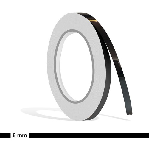 Zierstreifen 6mm schwarz glanz - 6mm,