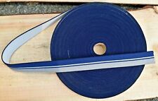 eine Rolle Gummiband, Gummilitze, 58 mm breit - blau / grau neuwertig