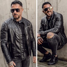 Bikerjacke Kunstlederjacke