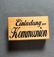 Holzstempel Einladung zur