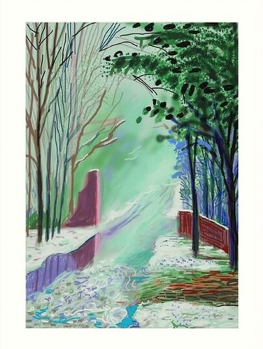 David hockney die - ankunft, des
