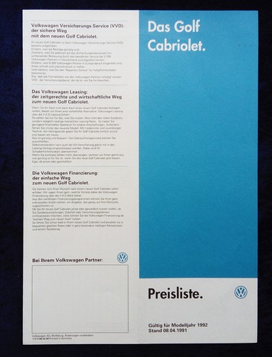 Golf cabrio cabriolet - vw,
