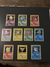 10 Pokemon Karten Set  Bisaflor & Glurak & Turtok Holo1999 Raichu, Charizard