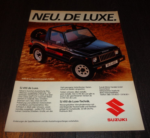 Suzuki 410 luxe - luxe, cabrio