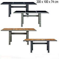 Gartentisch poly rattan - poly,