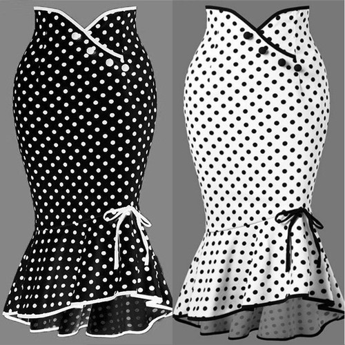 Damen midi rock - damen,