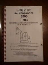 x 353 Neuson 3503 3703  Ersatzteilliste parts list Ersatzteilbuch