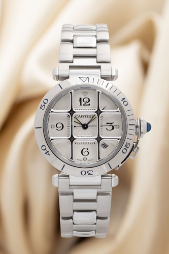 Cartier pasha 38mm automatik - pasha, +