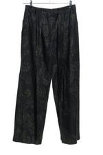 KATHLEEN MADDEN Stoffhose Damen Hose Gr. DE 38 schwarz-hellgrau Casual-Look