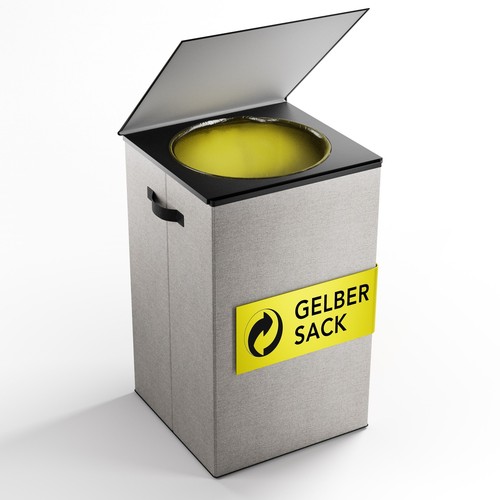 Gelber sack ständer - gelber, 70l