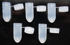 5x Mini Probe Behälter 0,75 - 1ml (max) Kleinstteile Pulver Dose Fläschen Kapsel