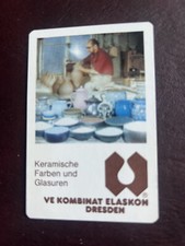 DDR Taschenkalender  1989 VE Kombinat Elaskon Dresden Keramische Farben und Glas
