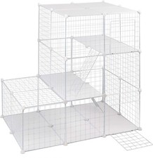 DIY Laufstall Haustiergehege Käfig Freigehege Welpenauslauf Käfig Auswahl FL23