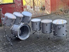 Großes Top Drum Kessel Set Pearl / Maxwin Toms mit Halterungen