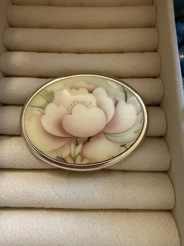 Große vintage brosche - vintage, oval