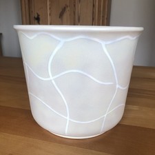 Vintage Scheurich Übertopf 22 cm Perlmutt Keramik W.Germany Blumentopf 