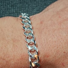 Massives Silber Armband 925er 20,0cm Panzer Armband ca 30g königskette