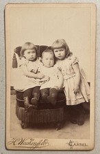 Antique cdv cute unhappy - cdv,