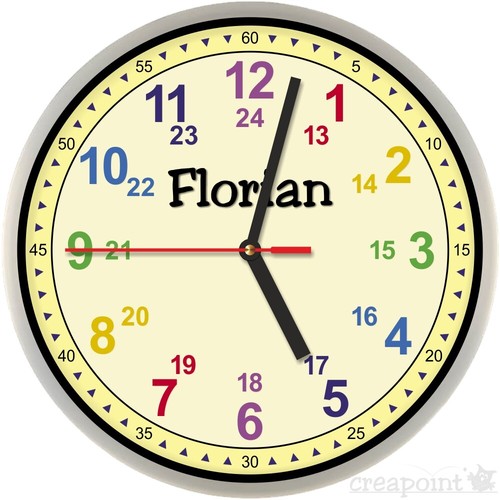 223 kinder wanduhr - ->, lernuhr