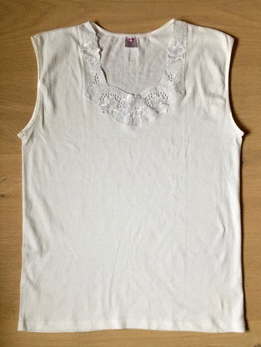 Weißes spitzen shirt - weißes,