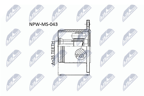 Nty npw 043 gelenksatz - nty, npw-ms-043