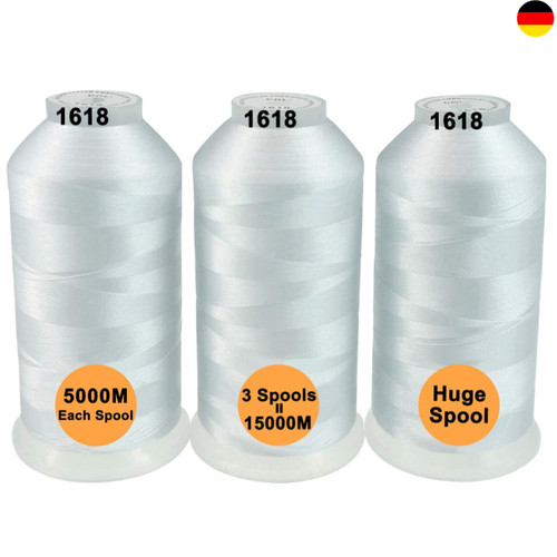 Stickgarn 3er set - 3er, weiß